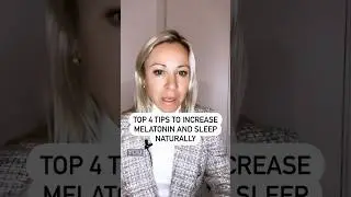 Top 4 tips to increase melatonin and sleep naturally #shorts