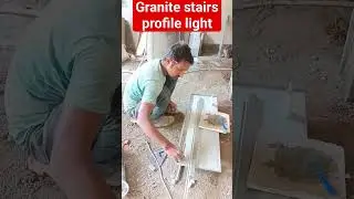 granite stairs profile light install #granitecounters #granite #granitekitchen #granitedesign