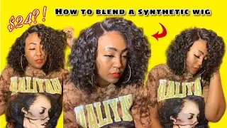 $24 DOLLAR WIG! You Cant Go Wrong With This | How to Style Cheap Synthetic Wigs! Eliza WIg Divatress