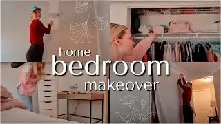 home bedroom makeover (only using things I have)!!!