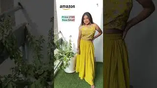 Amazon finds outfit for Rakhi and Haldi✨ #yellowdress #haldidress #rakhispecial #amazon #shorts