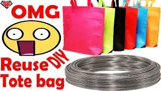 DIY Wall Hanging || How To Make Wall Hanging Out Of Shopping Tote Bags