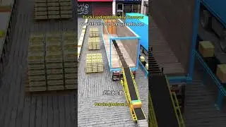 Truck Loading Conveyor With Belt Conveyor & Flexible Roller Conveyor #conveyormachine #linkconveyors