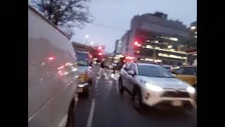 An Evening of Ambulances at NYP Hospital 