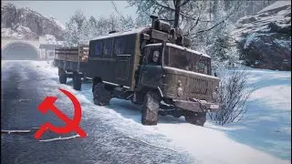 Exploring Whats left of the USSR In Northern Aegis Installation With Gaz 66 - SnowRunner