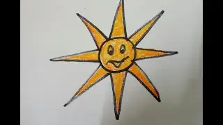 Simple n easy SUN drawing 1356