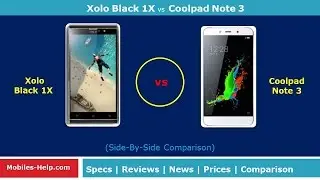 Quick Comparison  - Coolpad Note 3 vs Xolo Black 1X