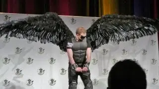 Comicon Masquerade Dark Angel Costume [ Articulating Wings In Motion ]