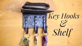 Angle iron shelf and  key hooks - Hook of the Week 10