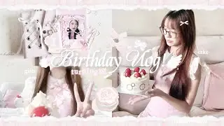 birthday vlog 🎂🎀 ༘₊˚ෆ | turning 18, grwm, yummy food, birthday gift haul