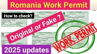 Как проверить оригинал разрешения на работу в Румынии (2025) или подделку? #Румыния #разрешениена...