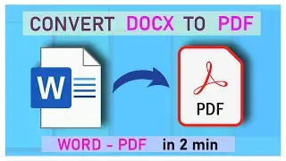 how to convert word to pdf | how to convert docx to pdf