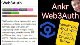 ANKR, Web3Auth. Simplifying web3 with Twitter, Discord, Google, and more.