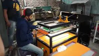 Mesin Sablon Datar Semi Otomatis