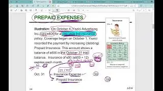 شرح قيد تسويه Prepaid insurance