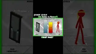 Alan Becker vs Minecraft Power Levels ( first part ) #shorts #alanbecker #minecraft
