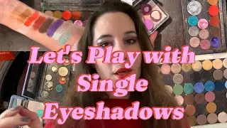 Organizing and Playing with Singles #eyeshadowsingles #playingwithmakeup #organization