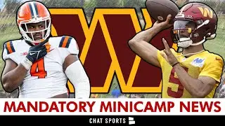 Commanders Mandatory Minicamp News: MAJOR Johnny Newton Injury Update + Jayden Daniels Already QB1