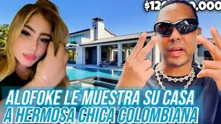 Alofoke en chulimameo con hermosa colombiana y le muestra su casa y sus tenis