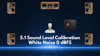 5.1 Dolby Surround 0 dBFS Speaker Level Calibration | White Noise Test