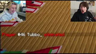xQc высмеивает Таббо за то, что его так рано выбили из игры Squid Craft