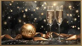 Happy New Year 2026 | Frame TV Art Cocktail Party Luxury New Year TV Background 4K | Screensaver