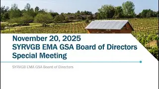 November 20, 2025 EMA GSA Board of Directors Regular Meeting