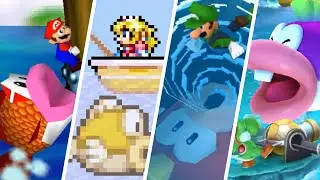 Evolution of Cheep Cheep Minigames in Mario Party Games (1999-2021)