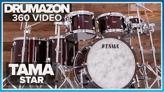 Tama Star Walnut Drum Kit, Dark Mocha Walnut, 360 Rotation Video from Drumazon