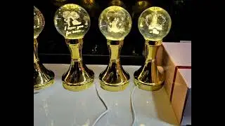 CRYSTAL BALL LAMP WITH STAND | Available on IndiaMART