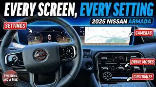 Nissan Armada 2025 года &mdash; каждый экран, каждая настройка