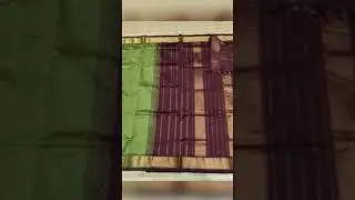 Semi silk sarees with contrast border and blouse#partywear #onlineshopping #reels .