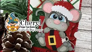 SVG Paper Piecing(inking and putting together)Santa mouse from KaDoodle Bug Designs