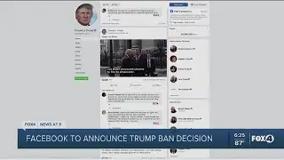Facebook Oversight Board to announce Wednesday whether Trump will be able to return