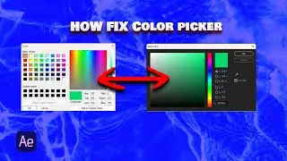How chang Color Picker on After effects