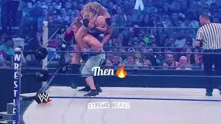 John Cena Then vs Now 💔🔥 #wwe #johncena #wweedits #subscribe