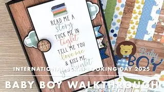 International Scrapbooking Day 2025 Album - Sneak Peek using Baby Boy by @Echo Park Paper