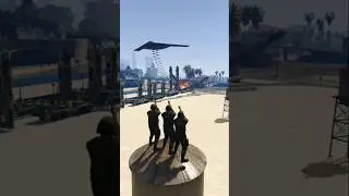 Typically Massive B-21 Bomber Strike Hits Military Base With Cluster Bombs | GTA V