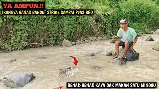 Edan.! Berkali kali di sambar ikan hampala || mancing di air dangkal strike sampai puas