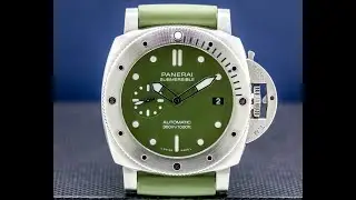 Panerai Submersible Verde Militare Stainless Steel 42MM LIMITED PAM01055 Panerai Watch Review
