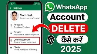 WhatsApp Account Delete ❌️ Kaise Kare | WhatsApp Id Delete Kaise kare 