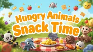 Hungry Animals Snack Time | Fun Food & Learning Song by DodoVerse for Kids