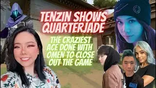 Tenzin Shows Quarterjade the Craziest ACE done with OMEN to close out the Game ft John Sean & Sydeon
