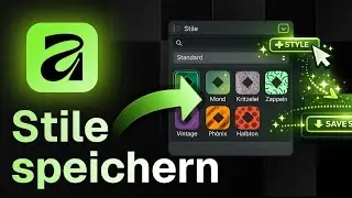 Affinity 3 Tutorial Deutsch: Stile speichern & in Sekunden auf alles anwenden!