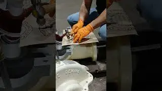 😲  Manufacturing seal gaskets for a  split case pump 😁 😎  #like