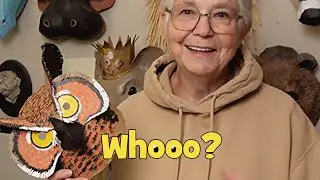 Сделайте маску совы из картона
