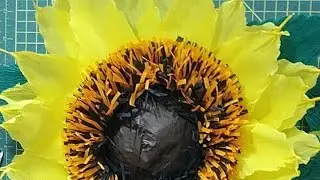 Girasoles de papel crepé faciles y bonitos ❤️