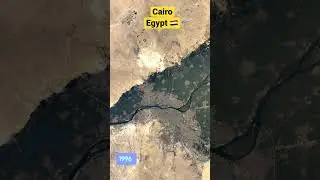 Cairo Egypt 🇪🇬 #timelapse #1984 - #2020 | #cairo #egypt #مصر #shorts #reels #world #earth #pyramid