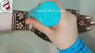 تعليم نقش الحناء هندي رائع عامر  😍 وسهل للمبتدئات بقرورة البطدين