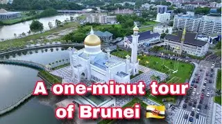Fly Over DJI Flip drone Water Village 🚁! SOAS Mosque | Bandar Seri Begawan /ब्रुनाईको स्वर्ग ￼🇧🇳 🇳🇵